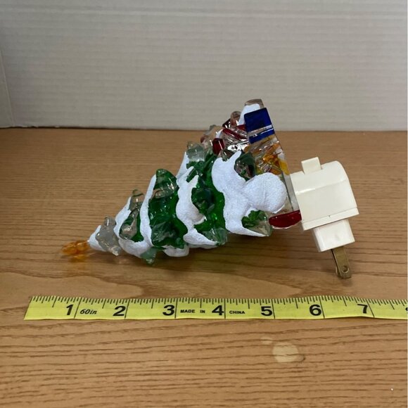 Seasons of Cannon Falls Lights in the Night Christmas Tree Teddy Bear Night Lite - Picture 7 of 8